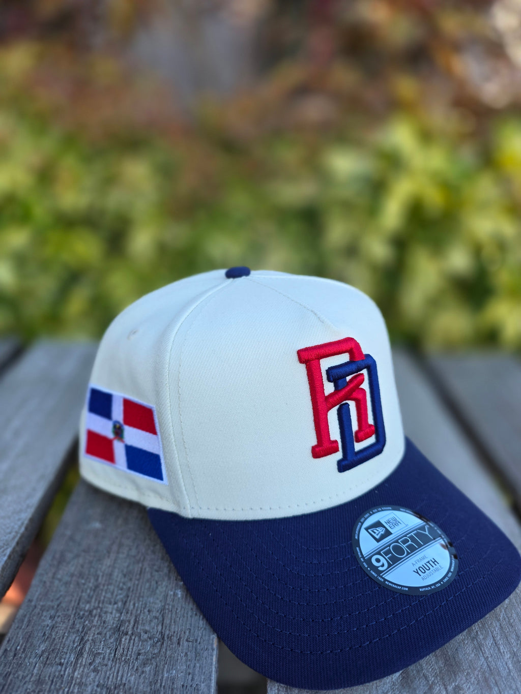 2026 WBC Dominican Republic Chrome Navy Youth Size 9FORTY A-Frame