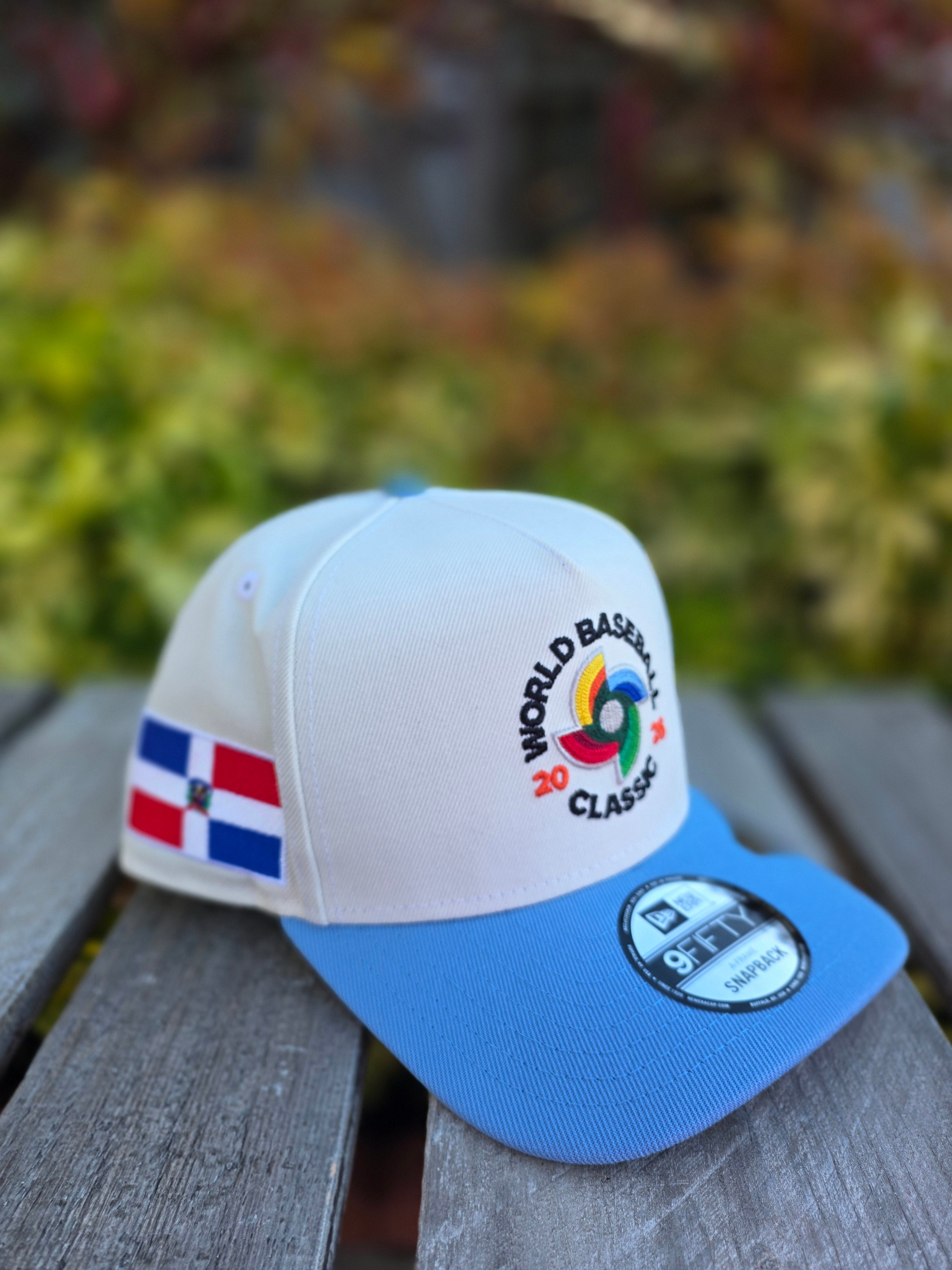 2026 WBC Dominican Republic Chrome Baby Blue 9FIFTY A-Frame Snapback