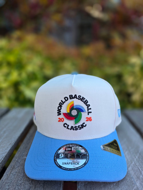 2026 WBC Dominican Republic Chrome Baby Blue 9FIFTY A-Frame Snapback