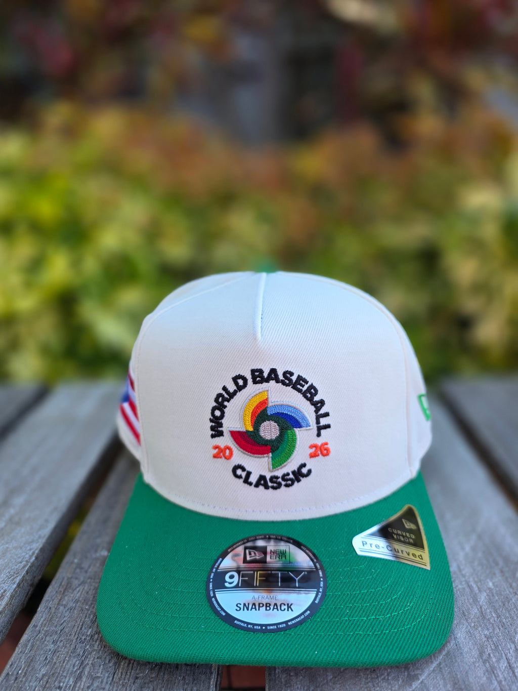 2026 WBC Puerto Rico Chrome Green 9FIFTY A-Frame Snapback