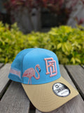 2026 WBC Dominican Republic Flamingo Blue 9FORTY Adjustable A-Frame Trucker Hat