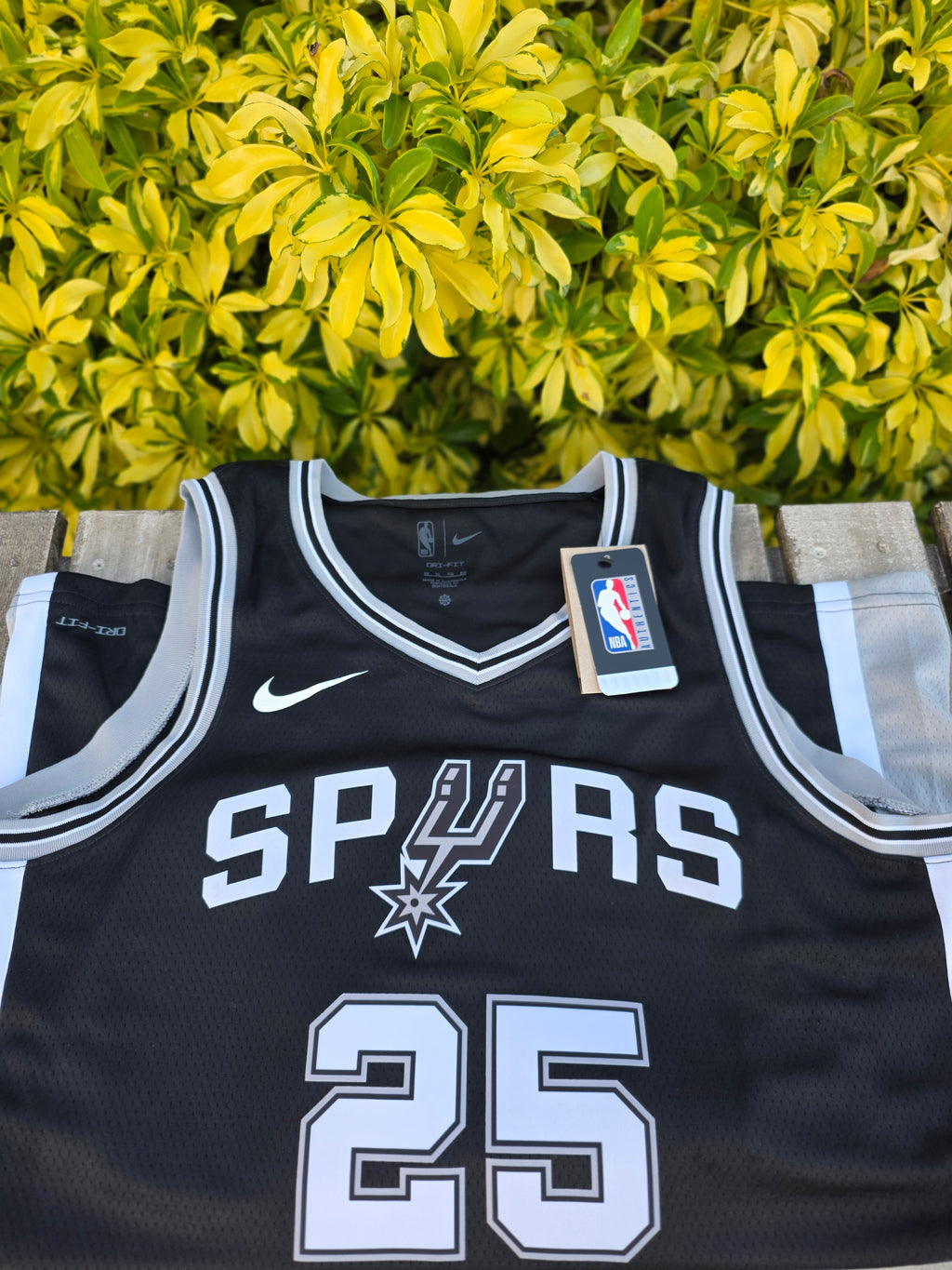 San Antonio Spurs David Jones Garcia #25 Black Swingman Jersey - Icon Edition