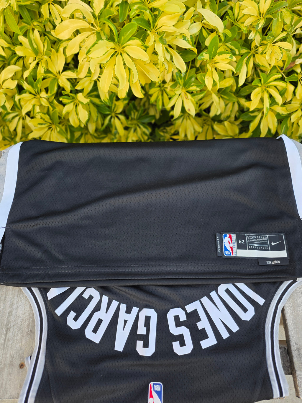 San Antonio Spurs David Jones Garcia #25 Black Swingman Jersey - Icon Edition